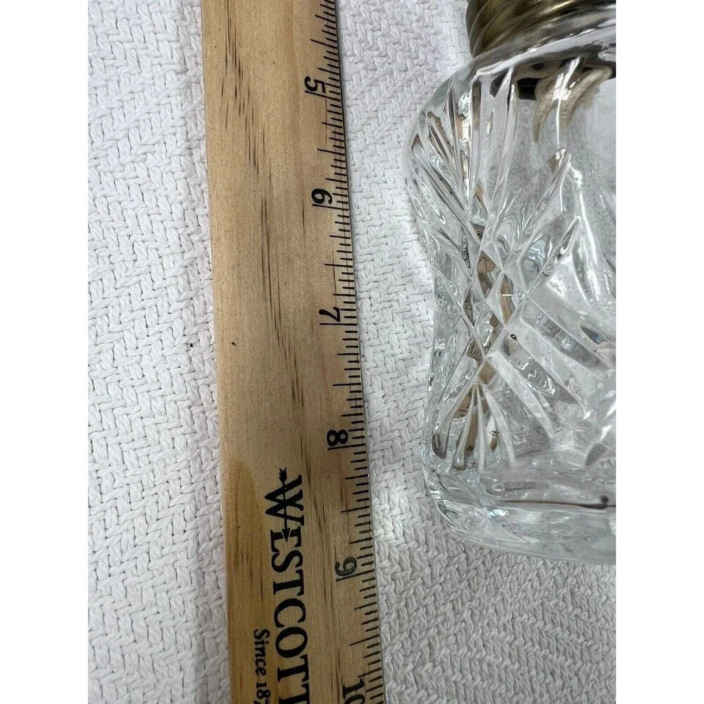 Lamplight Farms Oil Lamp Vintage Made in Austria Unused Clear Glass 8.5”